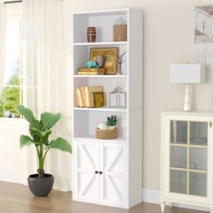 Kệ sách có ngăn tủ 60x26x180cm gỗ cao su KS68242 (Sao chép)