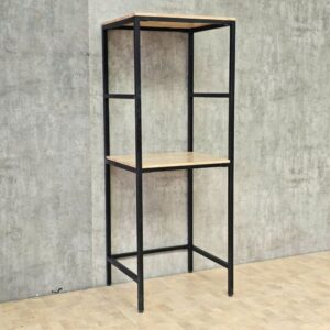 Kệ máy giặt máy sấy 71x62x186cm gỗ cao su khung sắt KMG68038