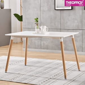 Bàn Ăn Chữ Nhật Chất Liệu Gỗ MDF Phủ Melamine TO-BA01