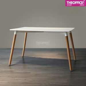Bàn Ăn Chữ Nhật Chất Liệu Gỗ MDF Phủ Melamine TO-BA01