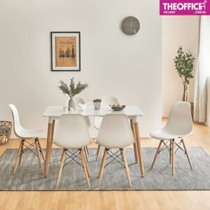 Bàn Ăn Chữ Nhật Chất Liệu Gỗ MDF Phủ Melamine TO-BA01
