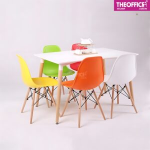 Bàn Ăn Mặt Chữ Nhật Gỗ MDF Chống Trầy Xước TO-BA02