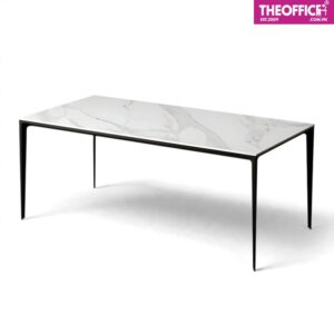 Bàn Ăn Mặt Đá Chân Sắt Chân Sắt Tĩnh Điện TO-BA09