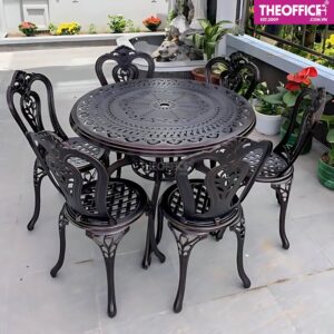 Bàn Ăn Ngoài Trời Nhôm Đúc Sơn Tĩnh Điện TO-BN36