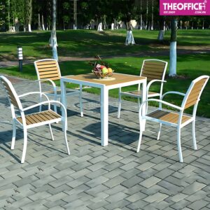Bàn Ăn Sân Vườn Khung Nhôm Đúc Chống Gỉ Sét TO-BN40