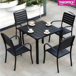 Bàn Ăn Sân Vườn Khung Nhôm Đúc Chống Gỉ Sét TO-BN39