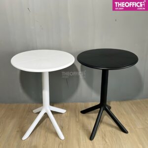 Bàn Cà Phê Nhựa PP Đúc Mặt Kính Cường Lực TO-BC07