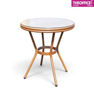 Bàn Cafe Sân Vườn Nhôm Đúc Giả Mây Chống Gỉ Sét TO-BN02