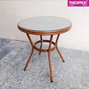 Bàn Cafe Sân Vườn Nhôm Đúc Giả Mây Chống Gỉ Sét TO-BN02