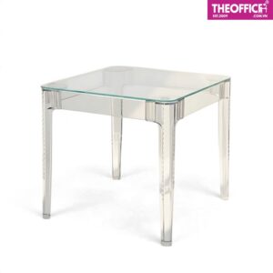 Bàn Cafe Tiếp Khách Nhựa Trong Suốt Giá Nhựa PP TO-BT02