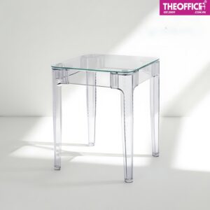 Bàn Cafe Tiếp Khách Nhựa Trong Suốt Giá Nhựa PP TO-BT02