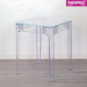 Bàn Cafe Tiếp Khách Nhựa Trong Suốt Giá Nhựa PP TO-BT02