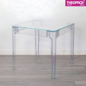 Bàn Cafe Tiếp Khách Nhựa Trong Suốt Giá Nhựa PP TO-BT02