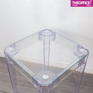 Bàn Cafe Tiếp Khách Nhựa Trong Suốt Giá Nhựa PP TO-BT02