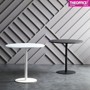Bàn Coffee Mặt Tròn Chân Trụ Phủ Melamine TO-BC02