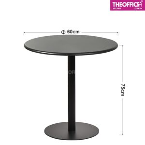 Bàn Coffee Mặt Tròn Chân Trụ Phủ Melamine TO-BC02
