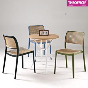 Bàn Coffee Nhựa Đúc PP Mặt Kính Cường Lực TO-BC05