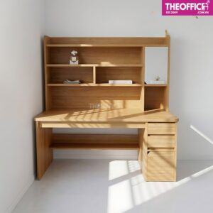 Bàn Làm Việc Ikea Kèm Kệ Sách Gỗ MDF TO-BL21