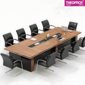 Bàn Họp Văn Phòng 10 Người Gỗ MDF Phủ Melamine TO-BV03