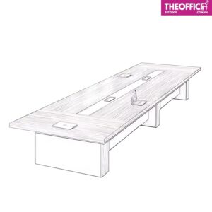 Bàn Họp Văn Phòng 10 Người Gỗ MDF Phủ Melamine TO-BV03