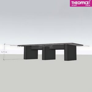 Bàn Họp Văn Phòng 10 Người Gỗ MDF Phủ Melamine TO-BV03
