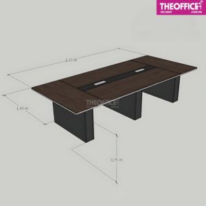 Bàn Họp Văn Phòng 10 Người Gỗ MDF Phủ Melamine TO-BV03