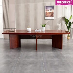 Bàn Họp Văn Phòng Chữ Nhật Gỗ MDF Phủ Melamine TO-BV04
