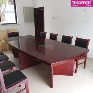 Bàn Họp Văn Phòng Chữ Nhật Gỗ MDF Phủ Melamine TO-BV04