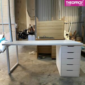 Bàn Ikea 1 Chân Tủ – Chân U Vuông Nhập Gỗ MDF TO-BL25