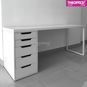 Bàn Ikea 1 Chân Tủ – Chân U Vuông Nhập Gỗ MDF TO-BL25
