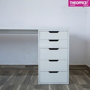 Bàn Ikea 1 Chân Tủ Full Trắng Chính Gỗ MDF TO-BL01