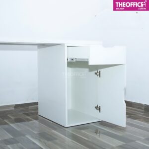 Bàn Ikea 2 Chân Tủ 5 Và 2 Ngăn Full Trắng TO-BL02