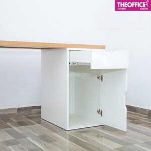 Bàn Ikea 2 Chân Tủ 5 Và 2 Ngăn Màu Trắng TO-BL03