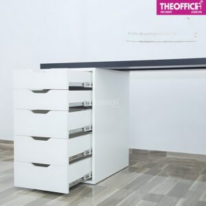 Bàn Ikea 2 Chân Tủ Màu Trắng Đen Đẹp Gỗ MDF TO-BL22