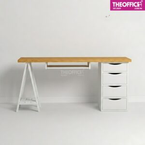 Bàn Ikea Chân Chữ A 1 Chân Tủ Phủ Melamine TO-BL26