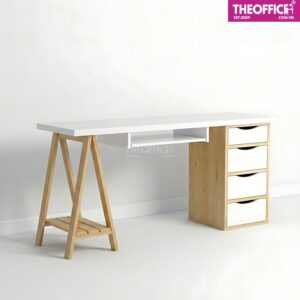Bàn Ikea Chân Chữ A 1 Chân Tủ Phủ Melamine TO-BL26