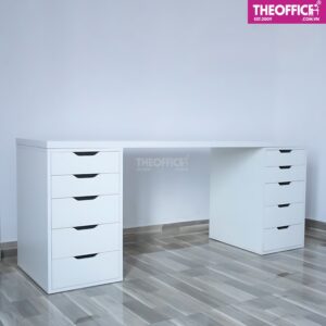 Bàn Ikea Full Trắng Gỗ MDF Chống Trầy Xước TO-BL27