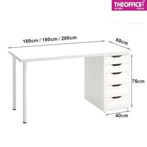 Bàn Ikea Gaming 1 Chân Tủ Chống Trầy Xước TO-BL23