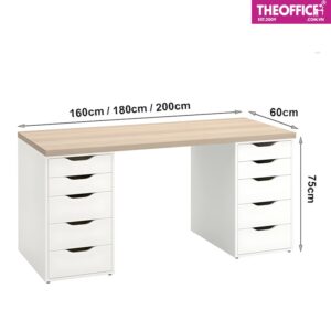 Bàn Ikea Gaming Bàn Làm Việc Máy Tính Gỗ MDF TO-BL24