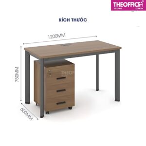 Bàn Làm Việc Chân Orion Chân Sắt Tĩnh Điện TO-BL35