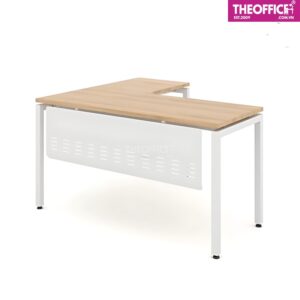Bàn Làm Việc Chữ L Chân Thép Phủ Melamine TO-BL39