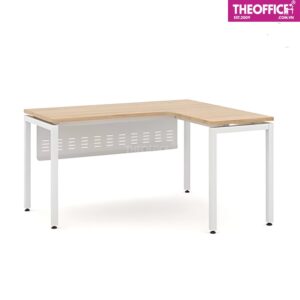 Bàn Làm Việc Chữ L Chân Thép Phủ Melamine TO-BL39
