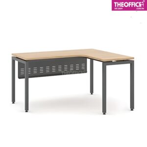 Bàn Làm Việc Chữ L Chân Thép Phủ Melamine TO-BL39