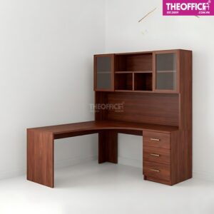 Bàn Làm Việc Chữ L Kèm Kệ Sách Phủ Melamine TO-BL41