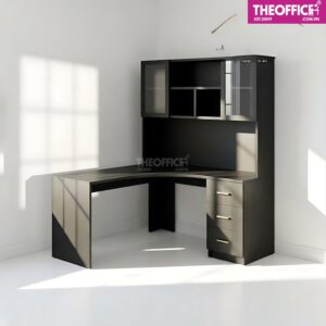Bàn Làm Việc Chữ L Kèm Kệ Sách Phủ Melamine TO-BL41