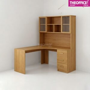 Bàn Làm Việc Chữ L Kèm Kệ Sách Phủ Melamine TO-BL41