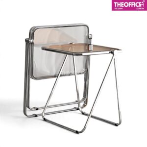 Bàn Làm Việc Gấp Gọn Trong Suốt Chân Sắt TO-BL45