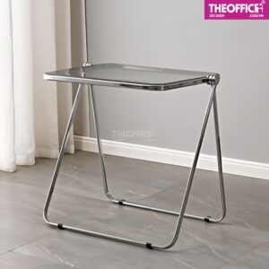Bàn Làm Việc Gấp Gọn Trong Suốt Chân Sắt TO-BL45