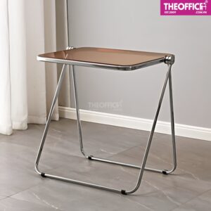 Bàn Làm Việc Gấp Gọn Trong Suốt Chân Sắt TO-BL45