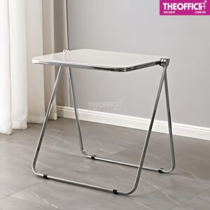 Bàn Làm Việc Gấp Gọn Trong Suốt Chân Sắt TO-BL45